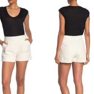 Joie Lisley Embroidered Shorts. NWT Size 8 White
